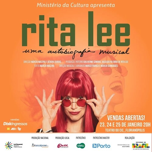 Rita Lee – Uma Autobiografia Musical chega a Florianópolis após sucesso absoluto de público e crítica - Cover Image